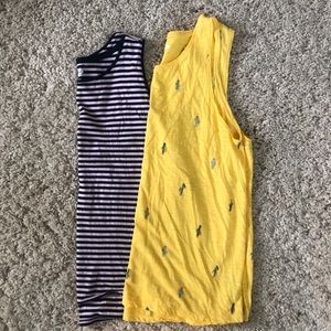 Old Navy EveryWear Pattern Tanks - set of 2